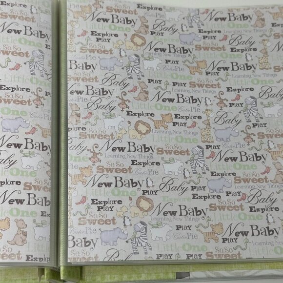 Paper Studio Safari Baby Scrapbook Kit 8x8 Album Stickers Embellishments NIP - Picture 14 of 16